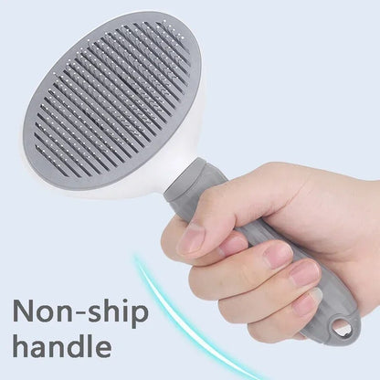 Pet Hair Remover Brush for Dogs and Cats - Non-Slip Grooming Tool with Stainless Steel Needles