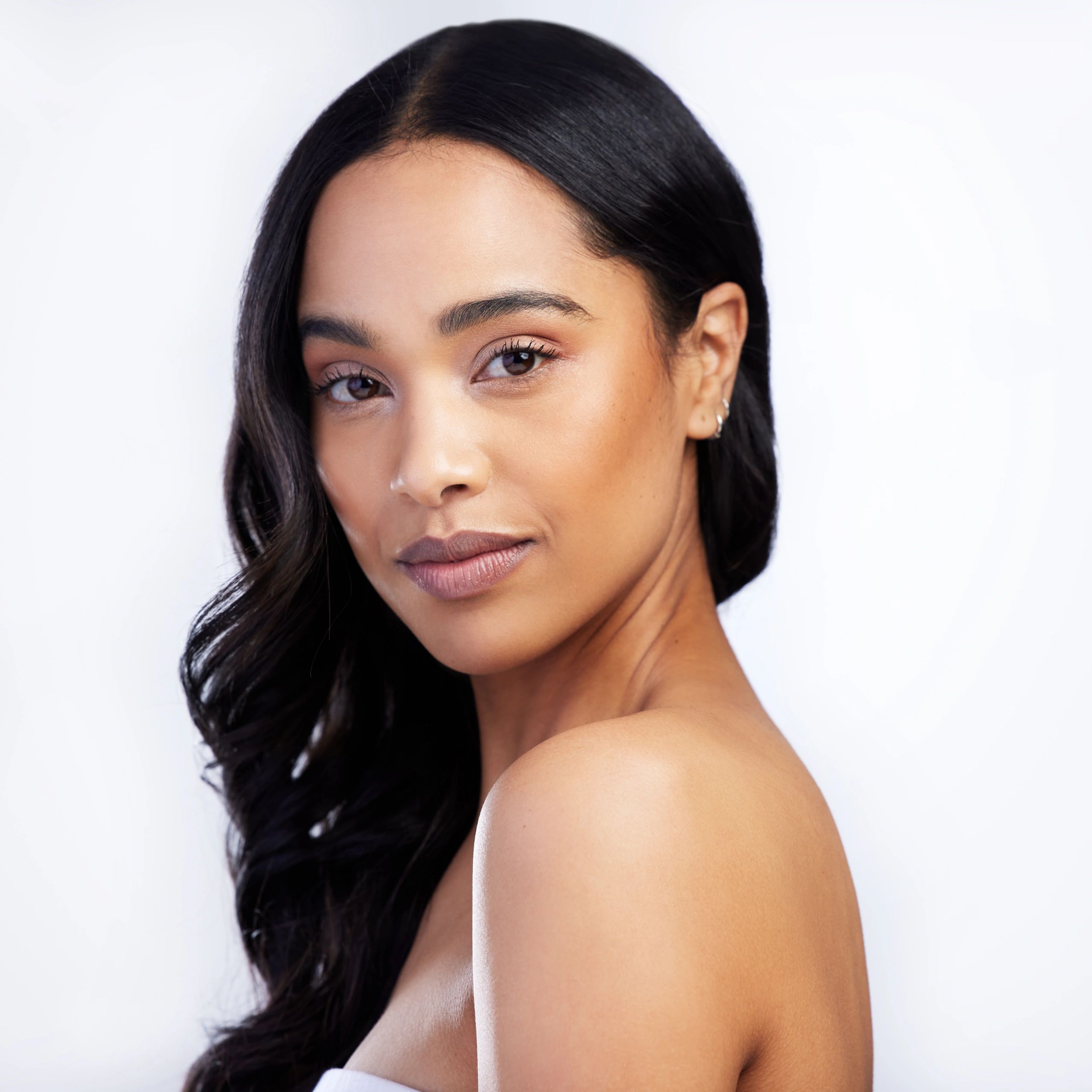 Elegant beauty portrait in studio